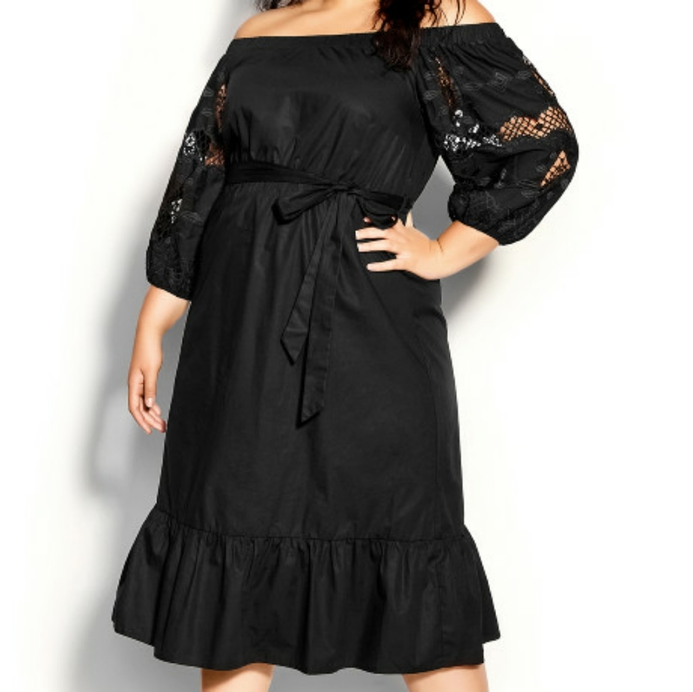 City Chic Lacey Summer dress 16W. new in package.